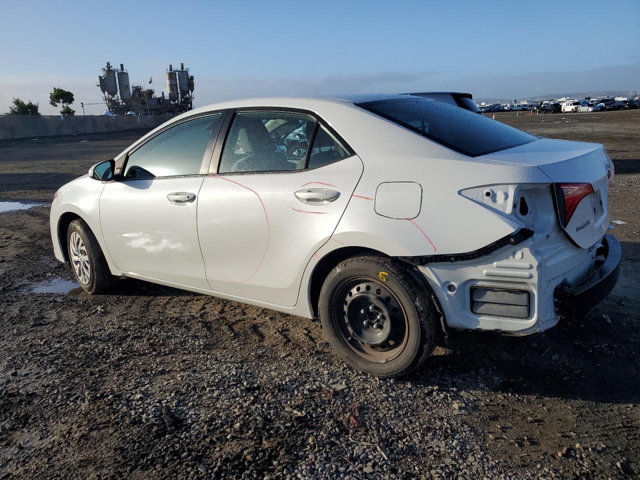 2017 Toyota Corolla VIN 5YFBURHEXHP688804 Copart auction photo, rear end / side damage thumbnail 2
