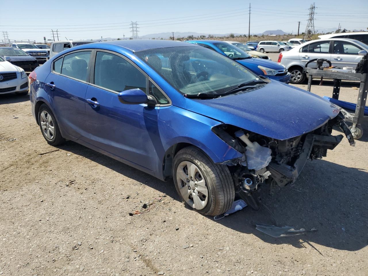 2017 KIA Forte VIN 3KPFL4A71HE068881 Copart auction photo, front end damage thumbnail 4