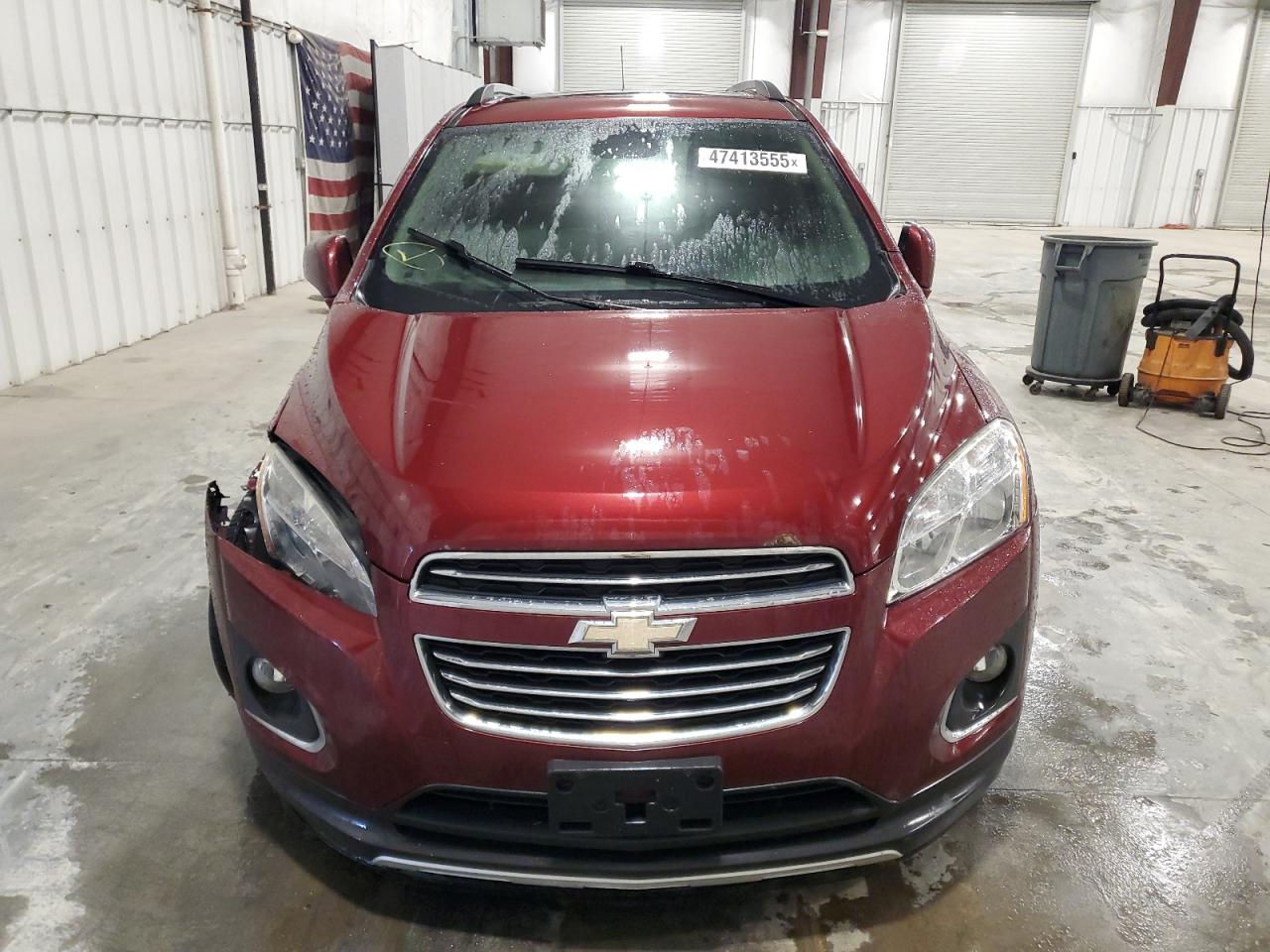 2016 Chevrolet Trax VIN 3GNCJMSB2GL169960 Copart auction photo, front end damage thumbnail 5