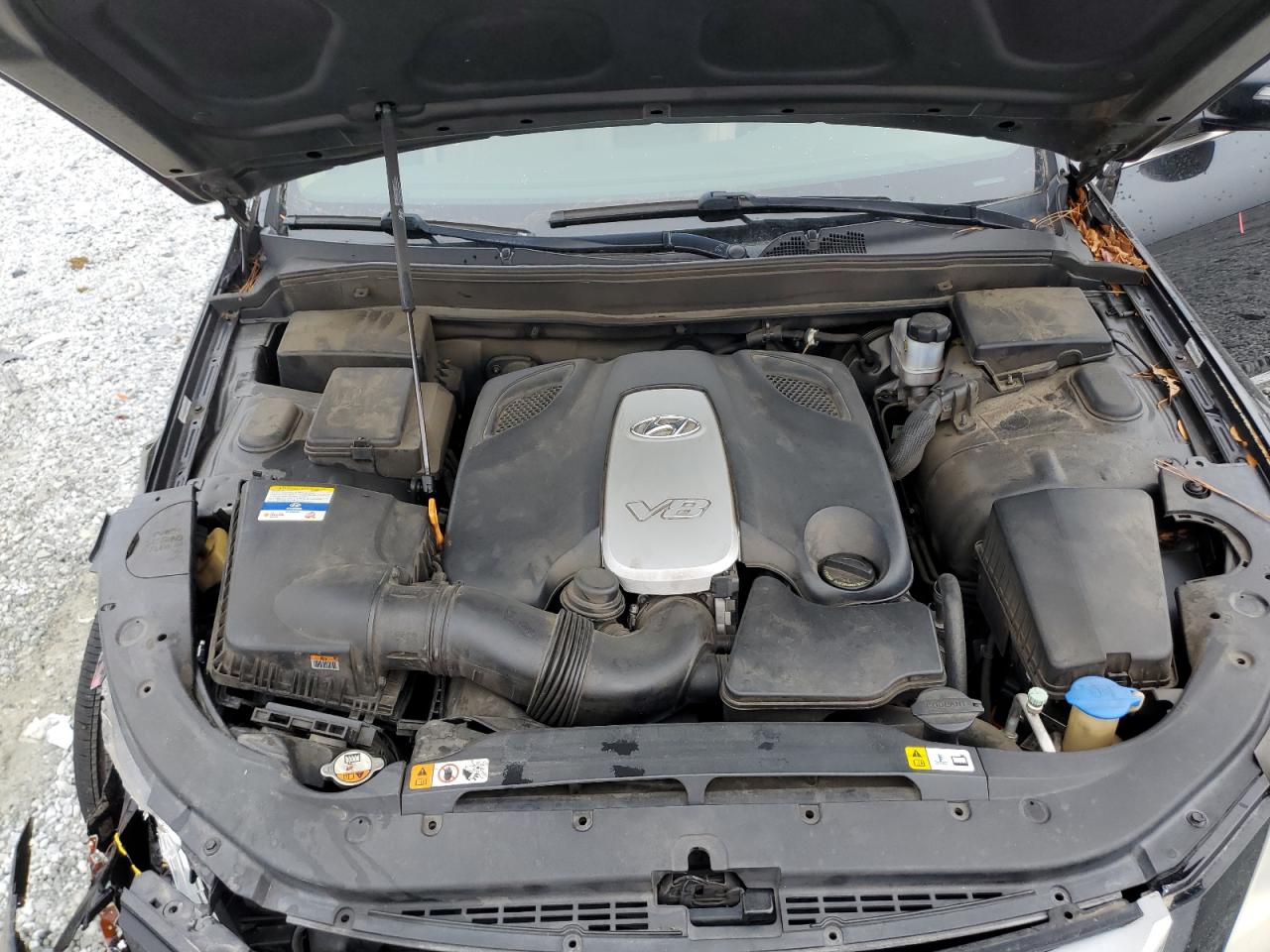 2012 Hyundai Genesis VIN KMHGC4DF3CU165335 Copart auction photo, front end / undercarriage damage thumbnail 11