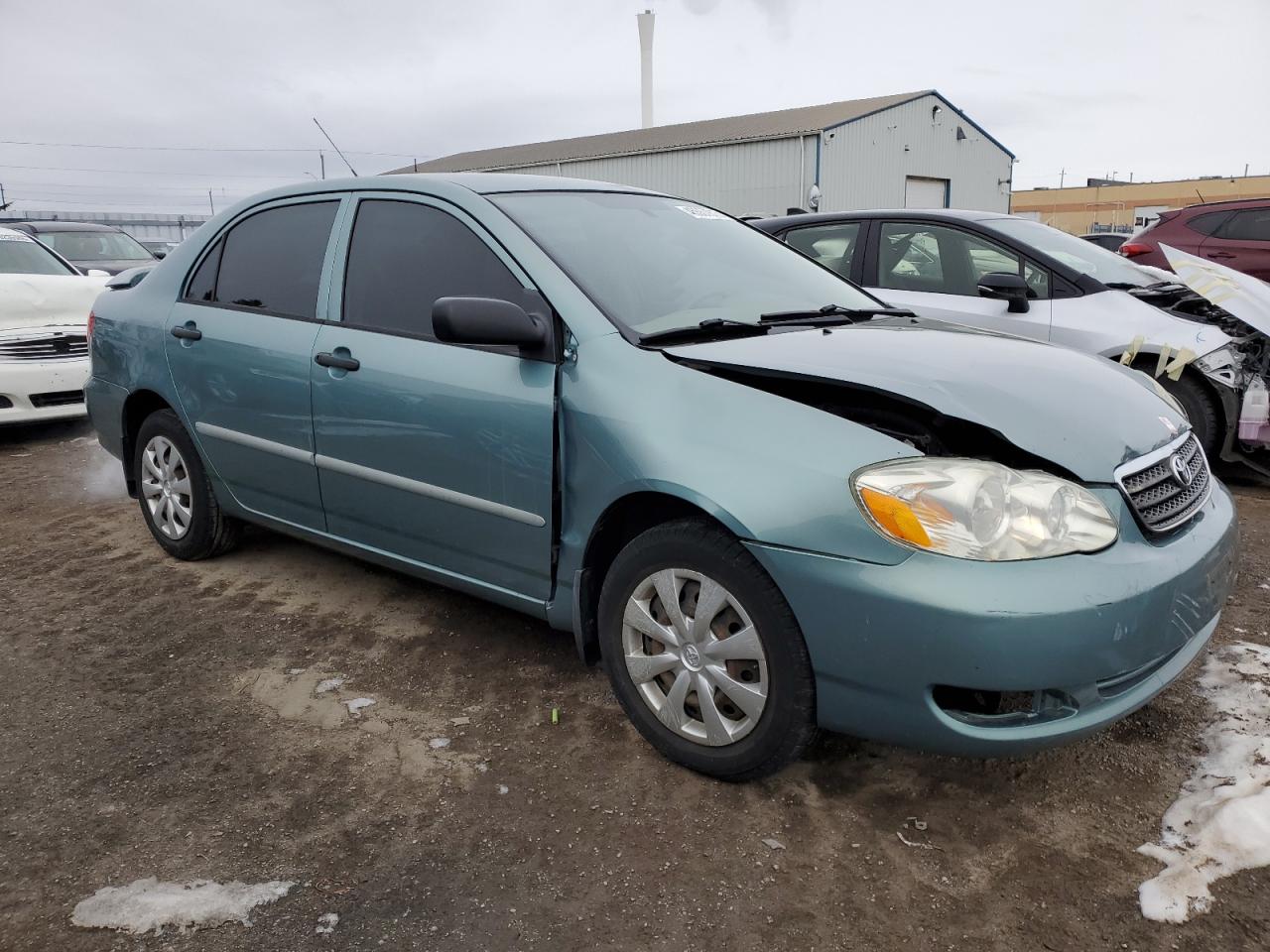 2005 Toyota Corolla VIN 2T1BR32E55C909034 Copart auction photo, front end / side damage thumbnail 4