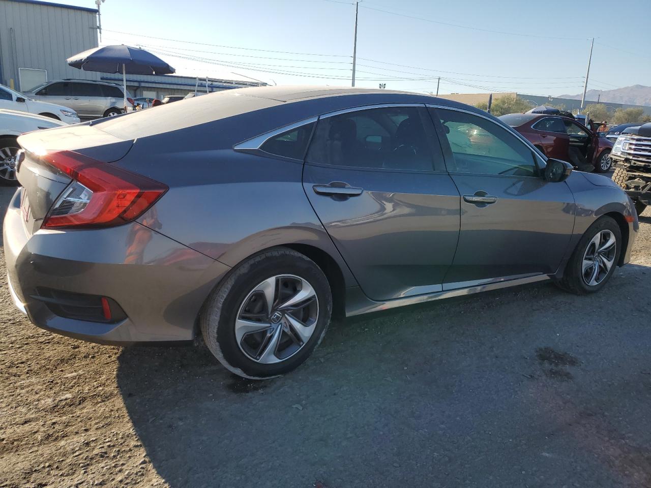 2019 Honda Civic VIN 19XFC2F65KE045907 Copart auction photo, side damage thumbnail 3