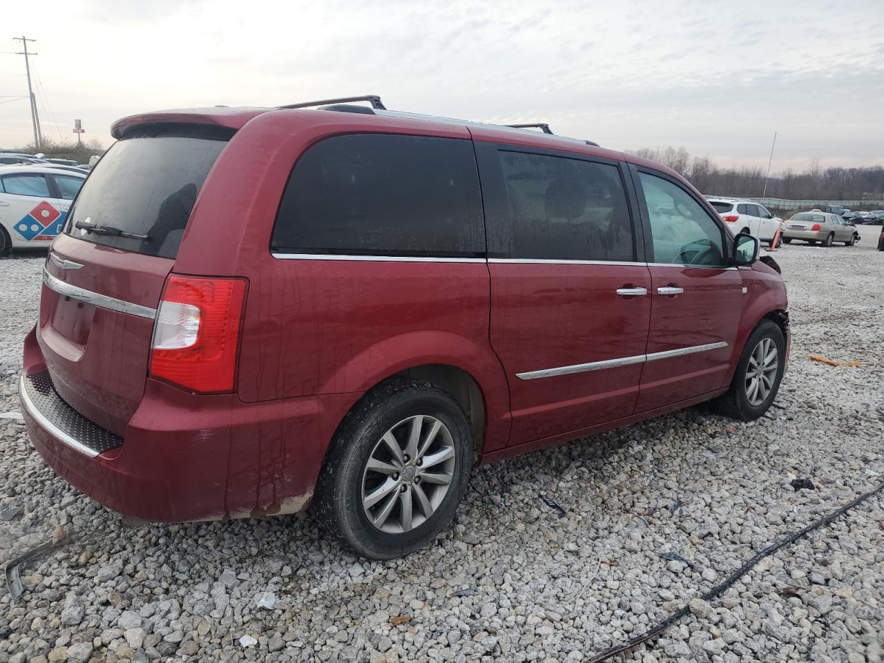 2014 Chrysler Town & Country VIN 2C4RC1CG4ER424596 Copart auction photo, front end damage thumbnail 3
