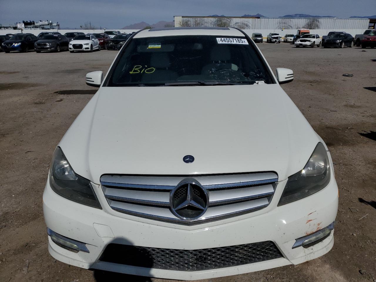 2012 Mercedes-Benz C-klasse VIN WDDGF4HB8CR209809 Copart auction photo, rear end / frame damage damage thumbnail 5