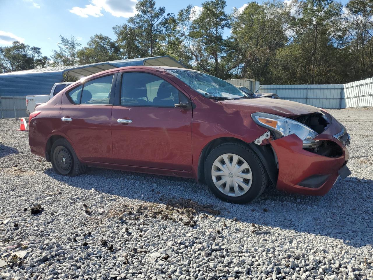 2017 Nissan Versa VIN 3N1CN7AP9HK458694 Copart auction photo, front end / top/roof damage thumbnail 4