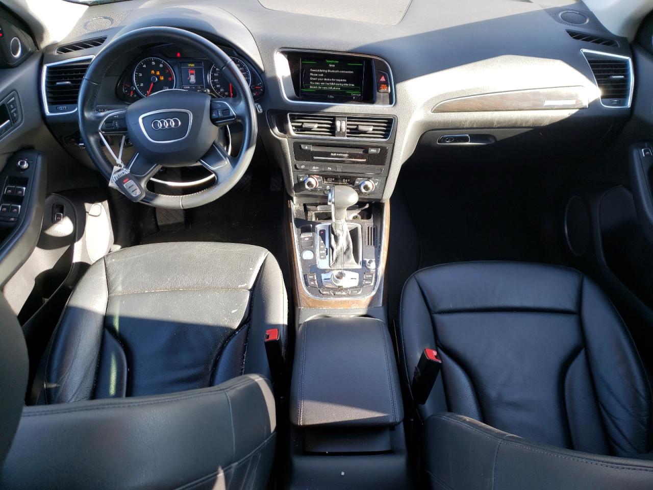2017 Audi Q5 VIN WA1L2AFP6HA046661 Copart auction photo, front end / side damage thumbnail 8