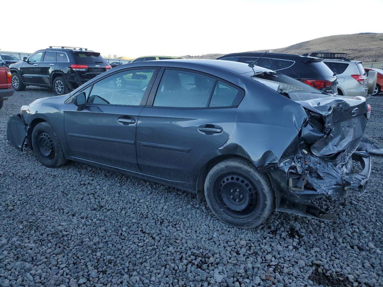2018 Subaru Impreza VIN 4S3GKAA60J3619683 Copart auction photo, rear end / front end damage thumbnail 2