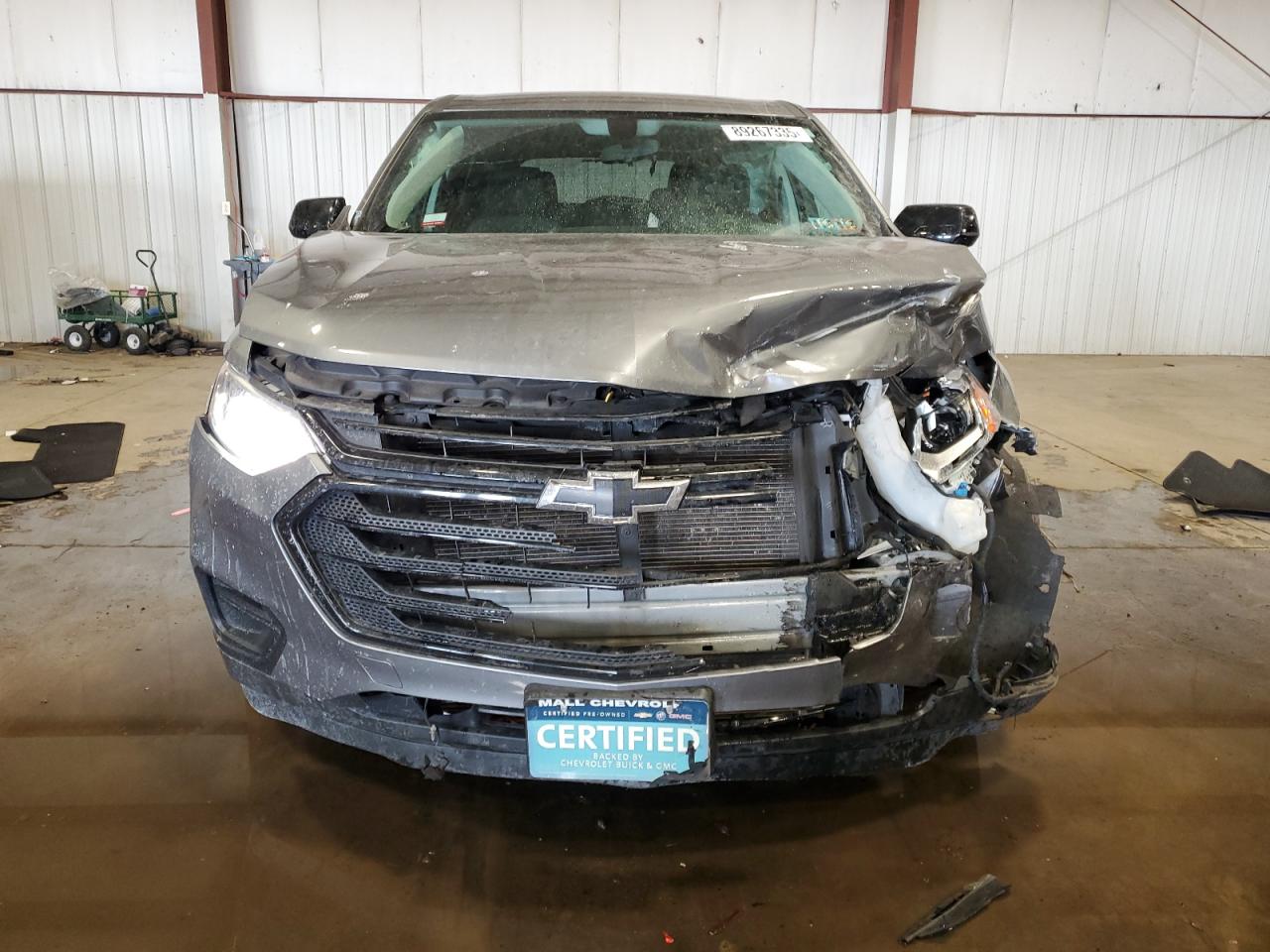 2020 Chevrolet Traverse VIN 1GNERFKW9LJ299624 Copart auction photo, front end / side damage thumbnail 5