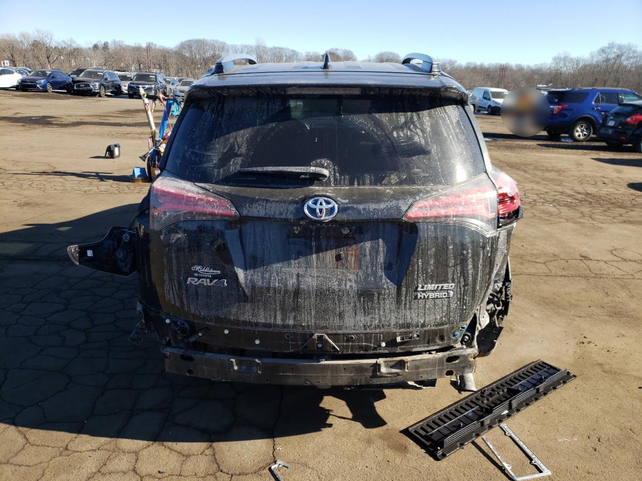 2017 Toyota RAV 4 VIN JTMDJREVXHD133392 Copart auction photo, rear end damage thumbnail 6