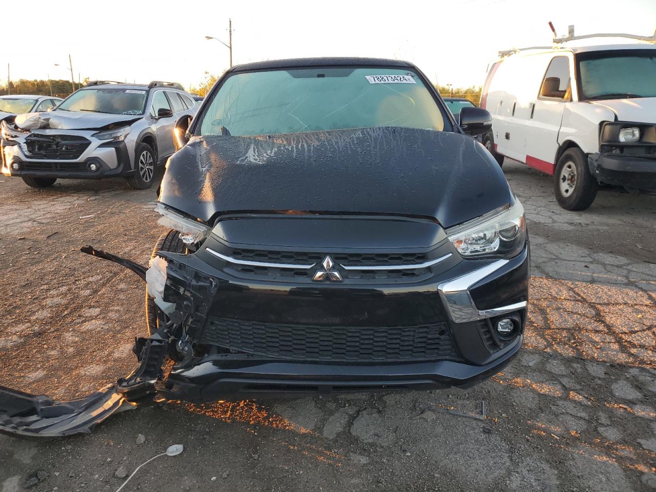 2018 Mitsubishi Outlander VIN JA4AR3AU2JU020719 Copart auction photo, front end / undercarriage damage thumbnail 5