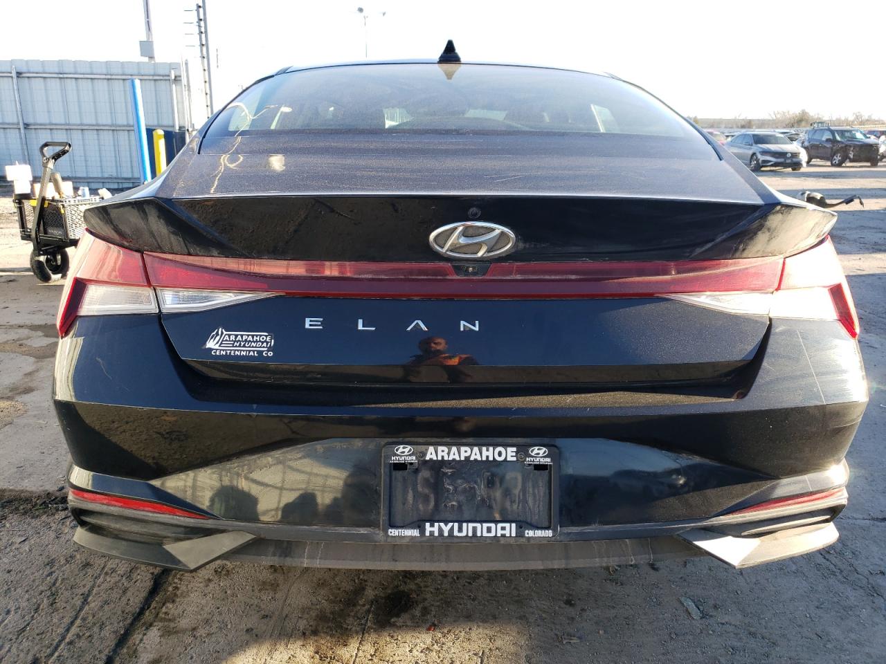 2022 Hyundai Elantra VIN KMHLM4AGXNU309779 Copart auction photo, front end / hail damage thumbnail 6