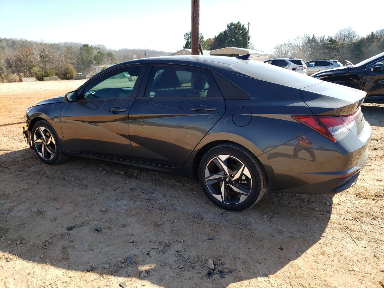 2023 Hyundai Elantra VIN 5NPLS4AG3PH093071 Copart auction photo, front end / side damage thumbnail 2