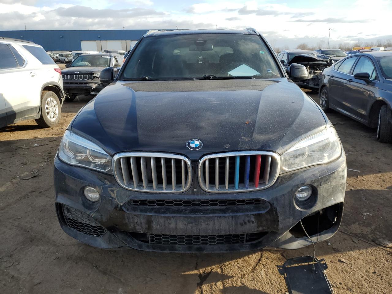 2017 BMW X5 VIN 5UXKR6C34H0U13105 Copart auction photo, front end / rear end damage thumbnail 5