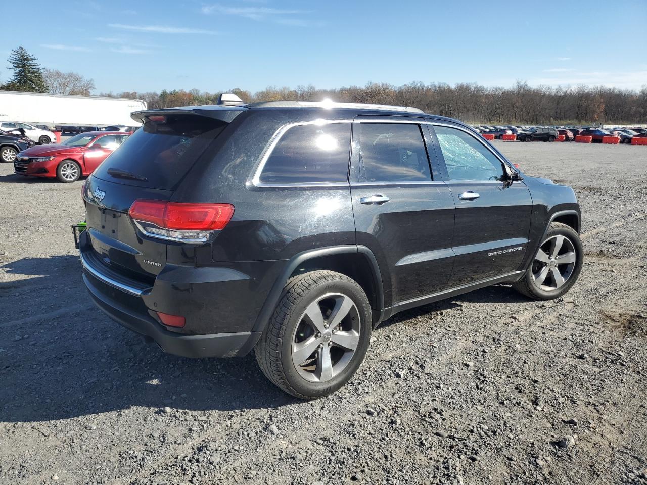 2015 Jeep Grand Cherokee VIN 1C4RJFBG3FC608779 Copart auction photo, top/roof damage thumbnail 3