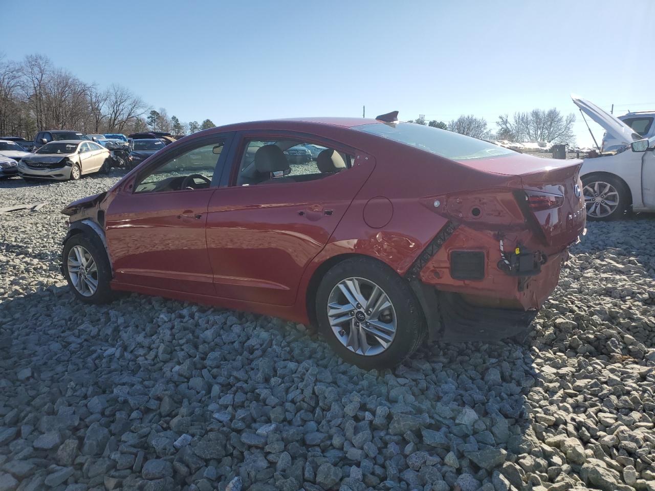 2020 Hyundai Elantra VIN KMHD84LF9LU066377 Copart auction photo, all over damage thumbnail 2