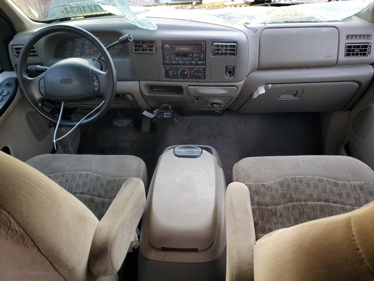 2000 Ford F350 VIN 1FTWW32F8YED21052 Copart auction photo, top/roof damage thumbnail 8