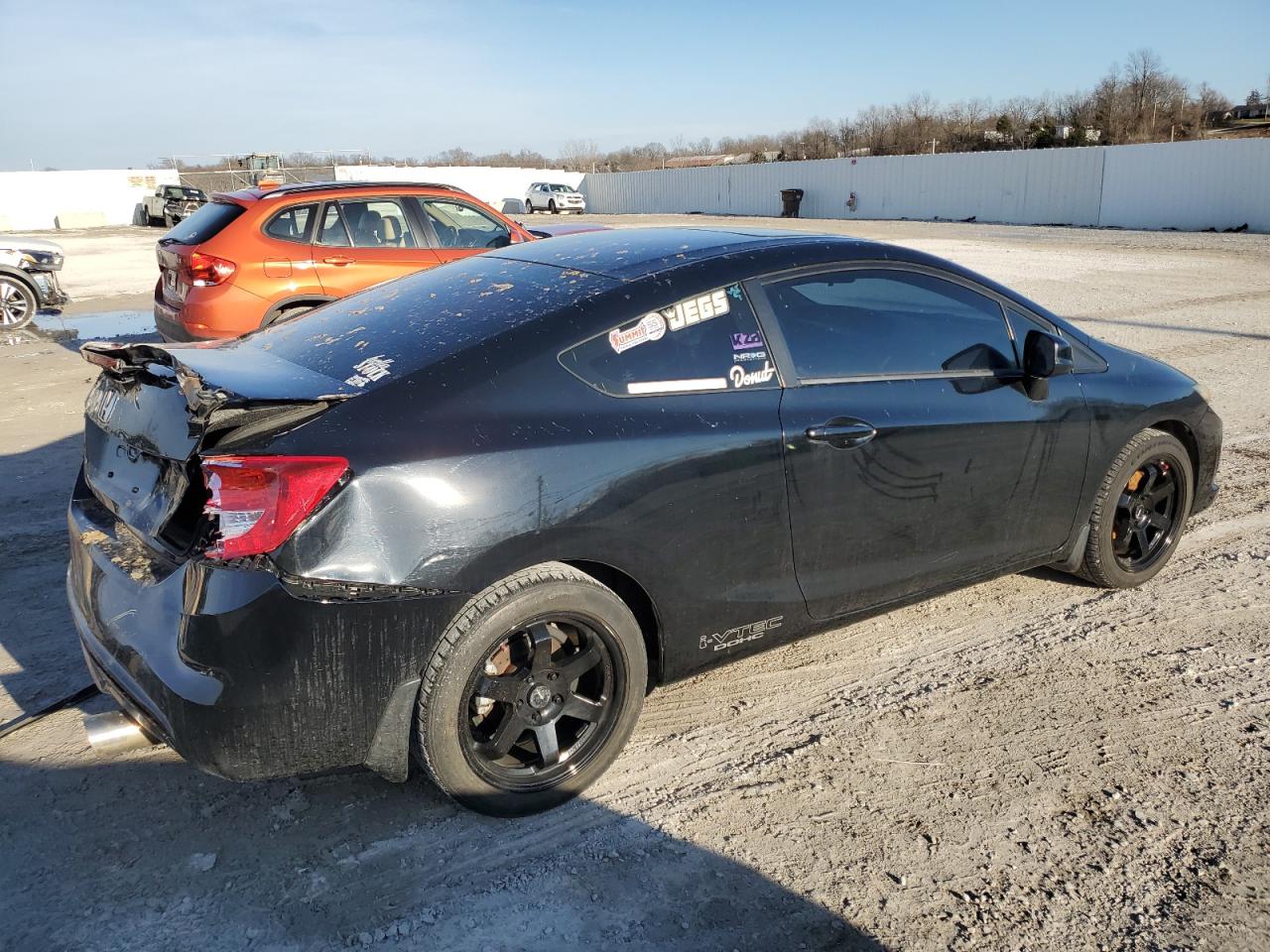 2013 Honda Civic VIN 2HGFG4A53DH707037 Copart auction photo, rear end damage thumbnail 3
