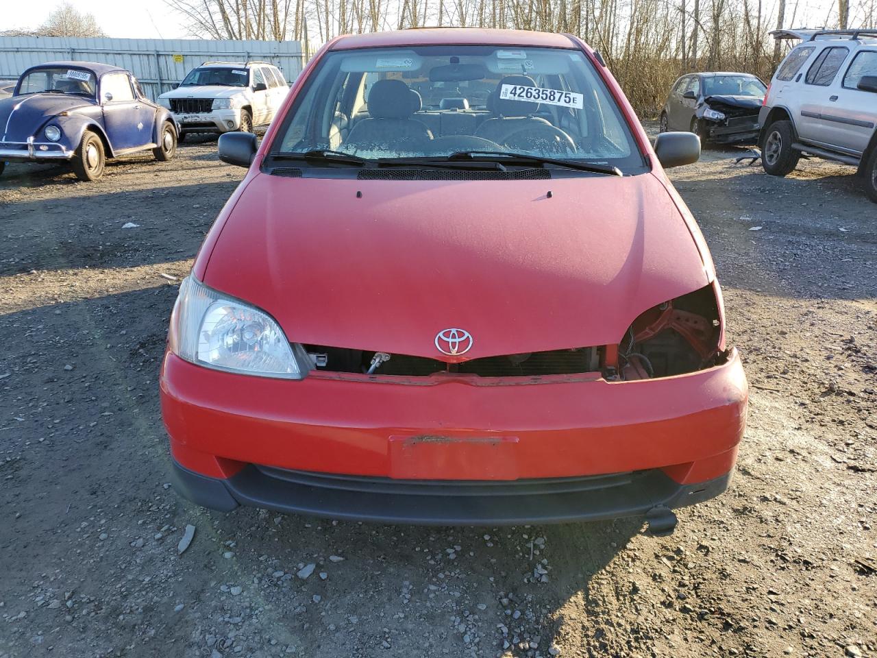 2001 Toyota Echo VIN JTDBT123410131771 Copart auction photo, front end / rear end damage thumbnail 5