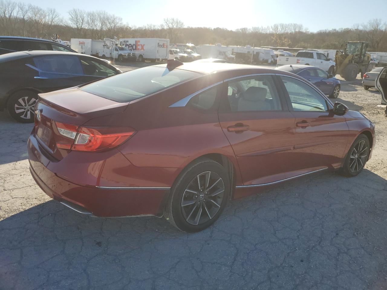 2021 Honda Accord VIN 1HGCV1F51MA002963 Copart auction photo, side damage thumbnail 3