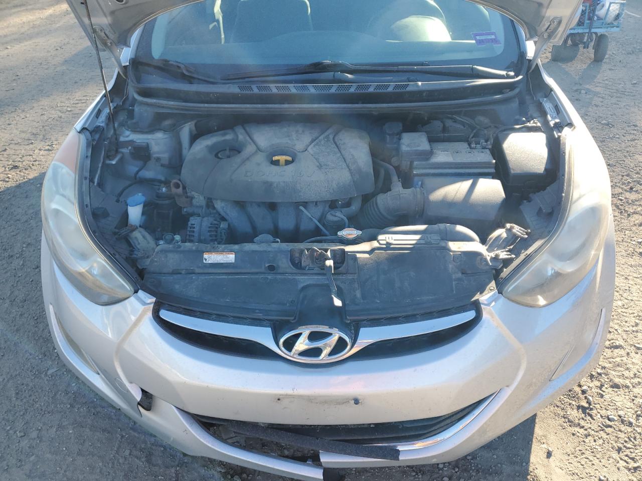 2012 Hyundai Elantra VIN 5NPDH4AE9CH073869 Copart auction photo, front end / undercarriage damage thumbnail 11