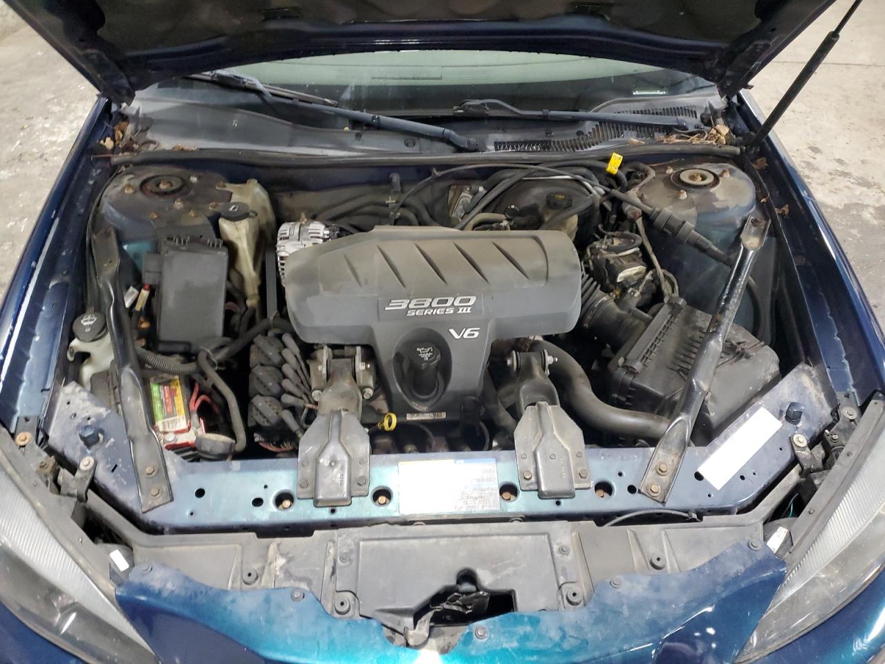 2005 Pontiac Grand Prix VIN 2G2WP522751170342 Copart auction photo, rear end / front end damage thumbnail 11
