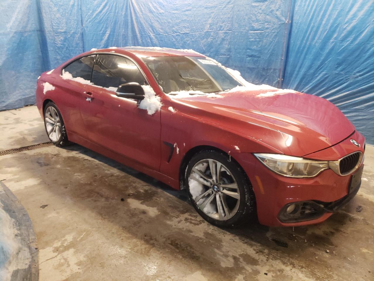2014 BMW 4er VIN WBA3N7C59EK221247 Copart auction photo, front end damage thumbnail 4