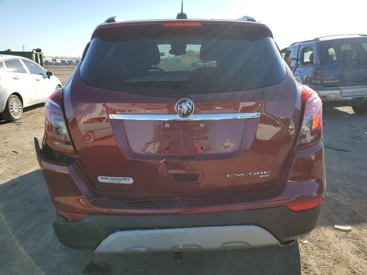 2021 Buick Encore VIN KL4CJESMXMB367029 Copart auction photo, rear end / side damage thumbnail 6