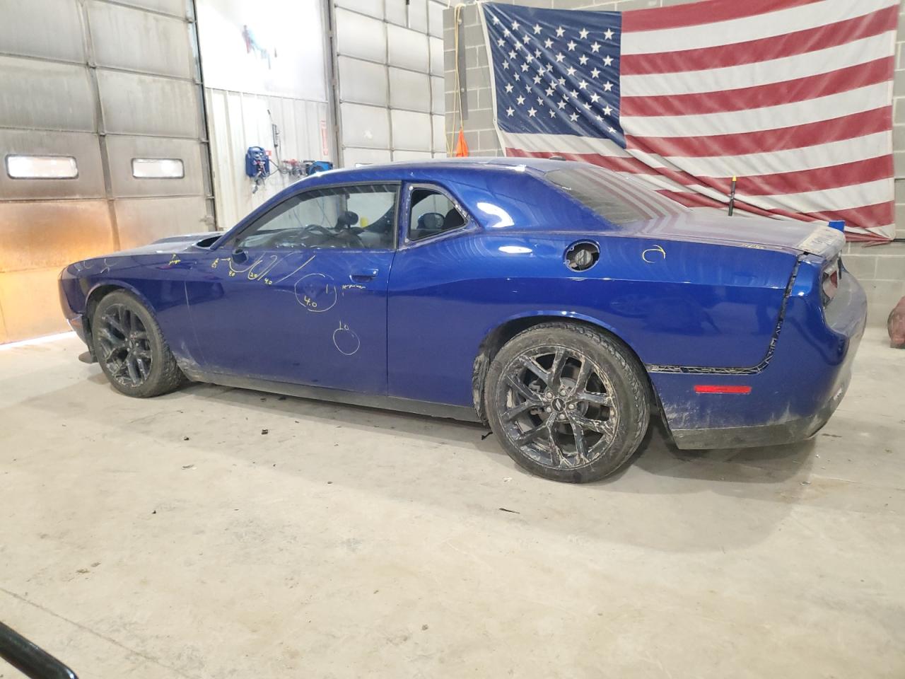 2019 Dodge Challenger VIN 2C3CDZJG9KH632774 Copart auction photo, side / top/roof damage thumbnail 2