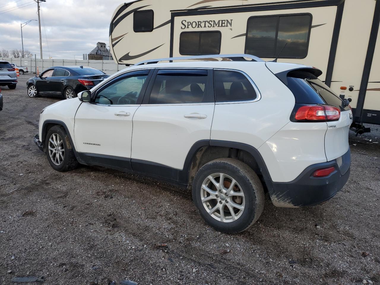 2017 Jeep Grand Cherokee VIN 1C4PJLCB7HW503219 Copart auction photo, front end / side damage thumbnail 2
