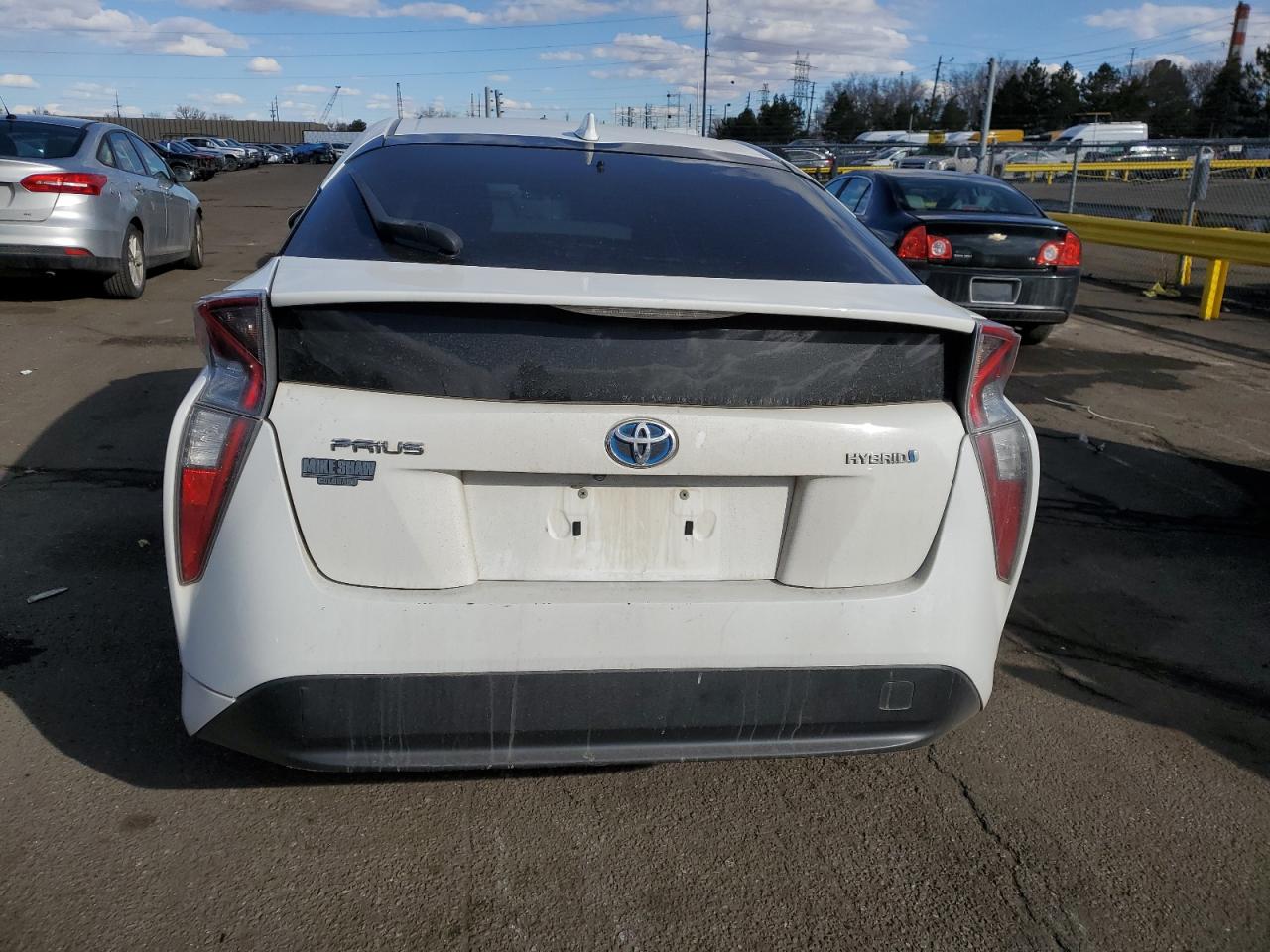 2016 Toyota Prius VIN JTDKBRFU5G3008783 Copart auction photo, front end damage thumbnail 6