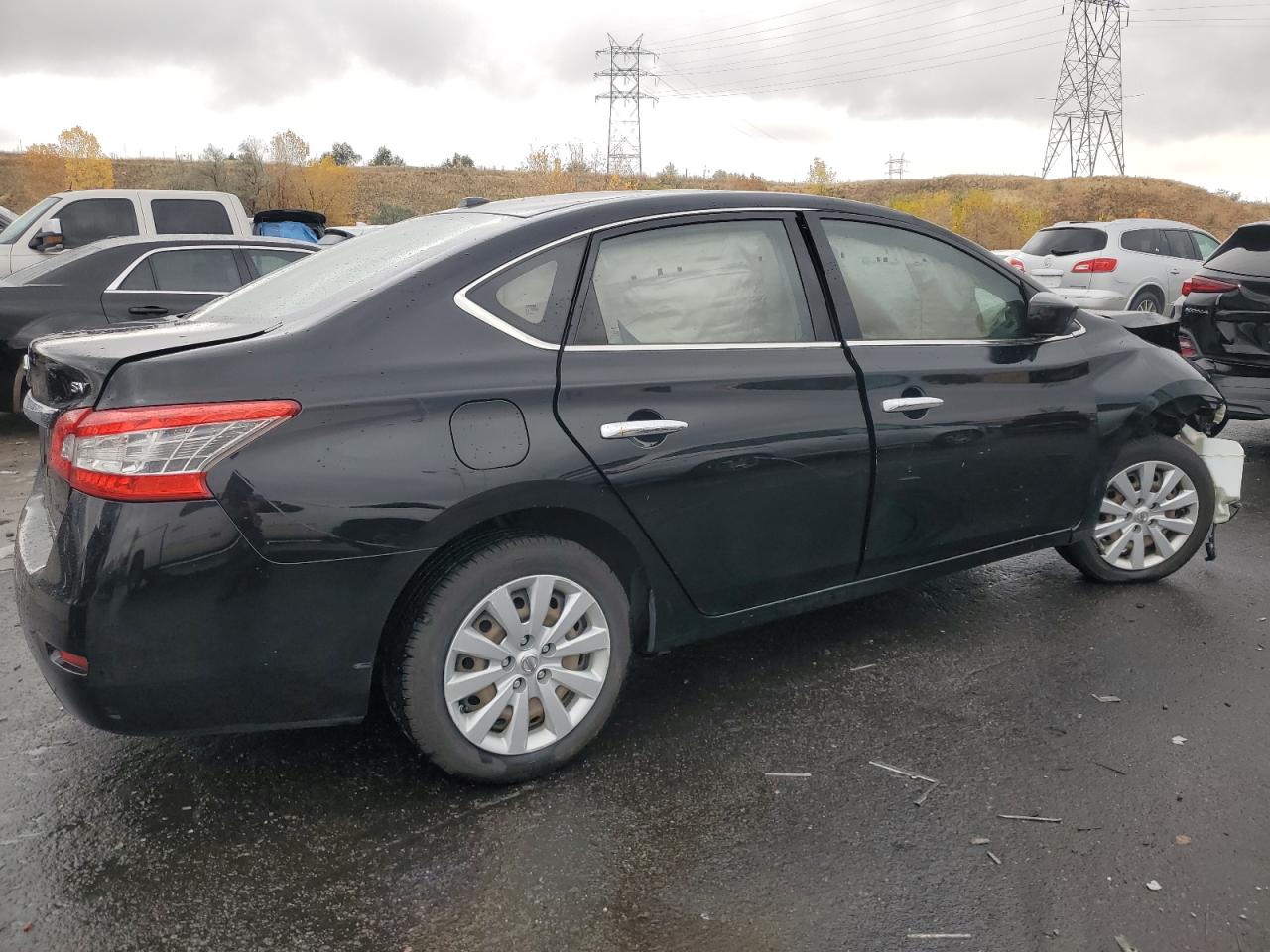 2015 Nissan Sentra VIN 3N1AB7AP9FY279694 Copart auction photo, top/roof / side damage thumbnail 3