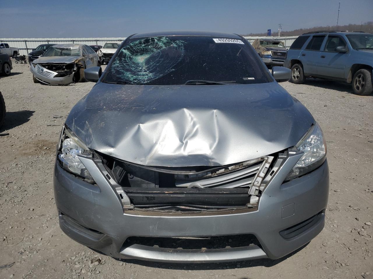 2013 Nissan Sentra VIN 3N1AB7APXDL773721 Copart auction photo, front end / minor dent/scratches damage thumbnail 5