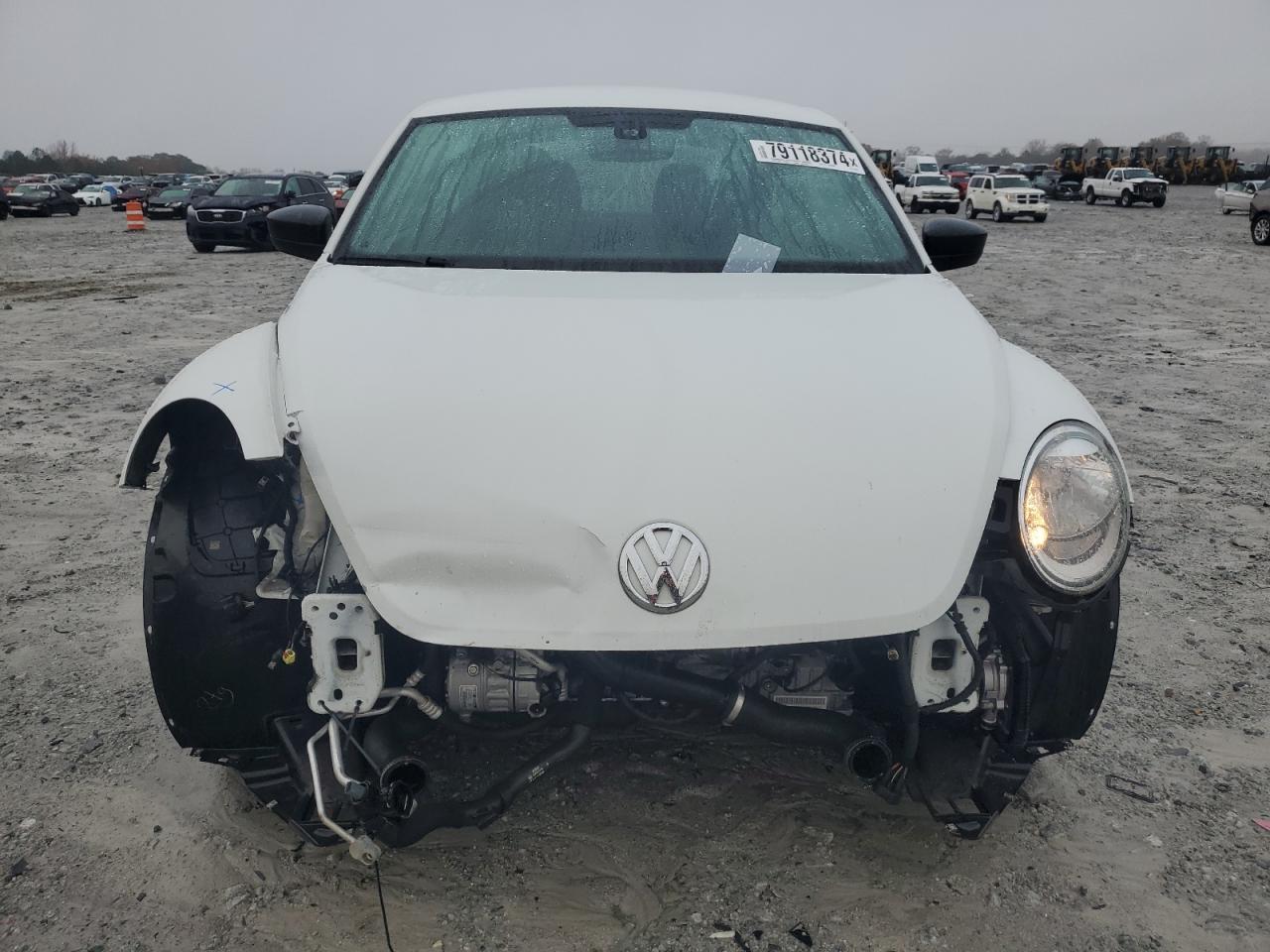 2017 Volkswagen Beetle VIN 3VWF17AT1HM603845 Copart auction photo, front end / side damage thumbnail 5