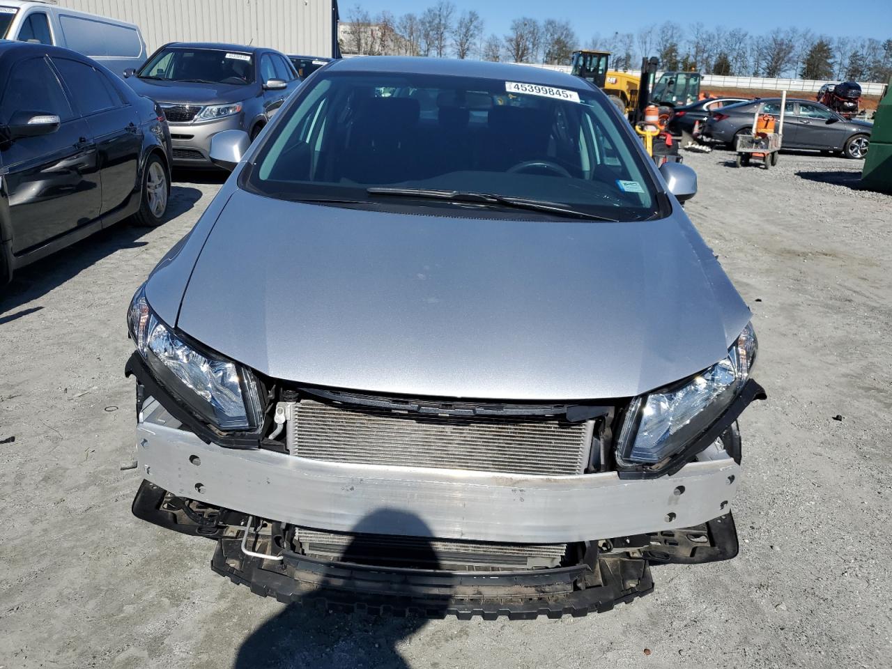 2013 Honda Civic VIN 2HGFB2F56DH601502 Copart auction photo, front end damage thumbnail 5