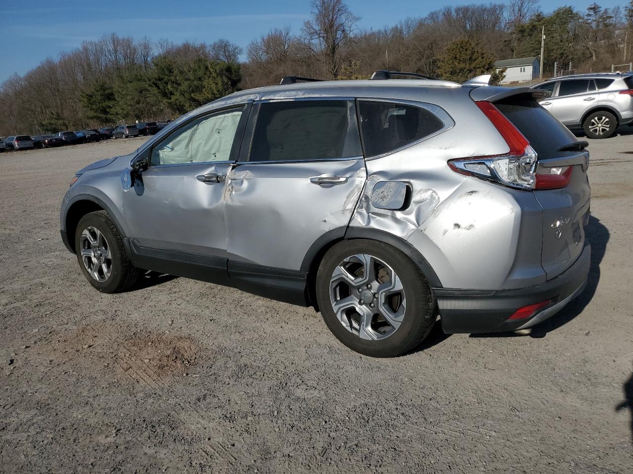 2017 Honda CR-V VIN 2HKRW2H54HH636761 Copart auction photo, rollover / mechanical damage thumbnail 2