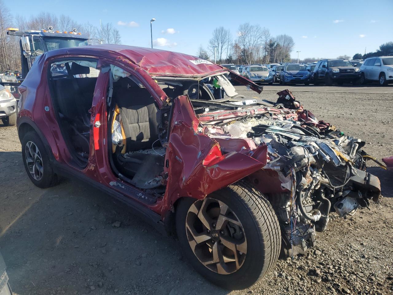 2021 KIA Sportage VIN KNDPMCAC5M7931717 Copart auction photo, rollover damage thumbnail 4