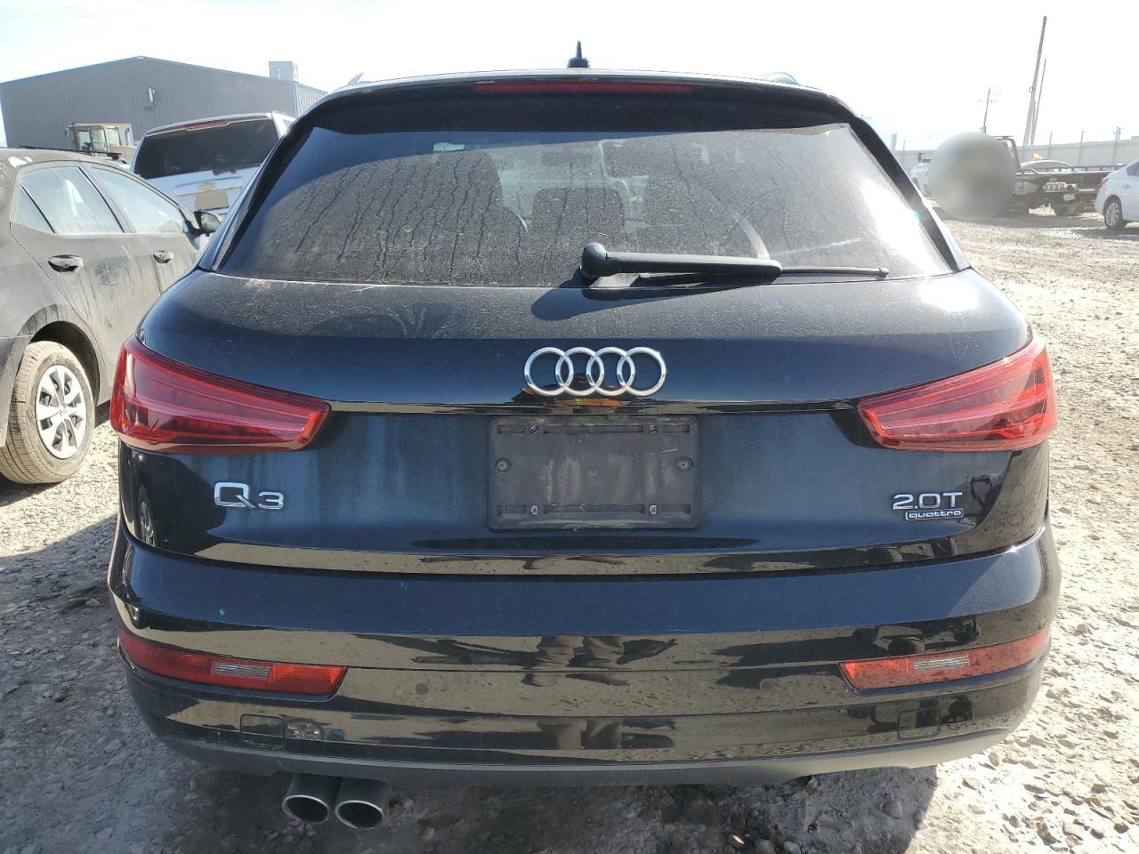 2018 Audi Q3 VIN WA1ECCFS2JR000659 Copart auction photo, side / front end damage thumbnail 6