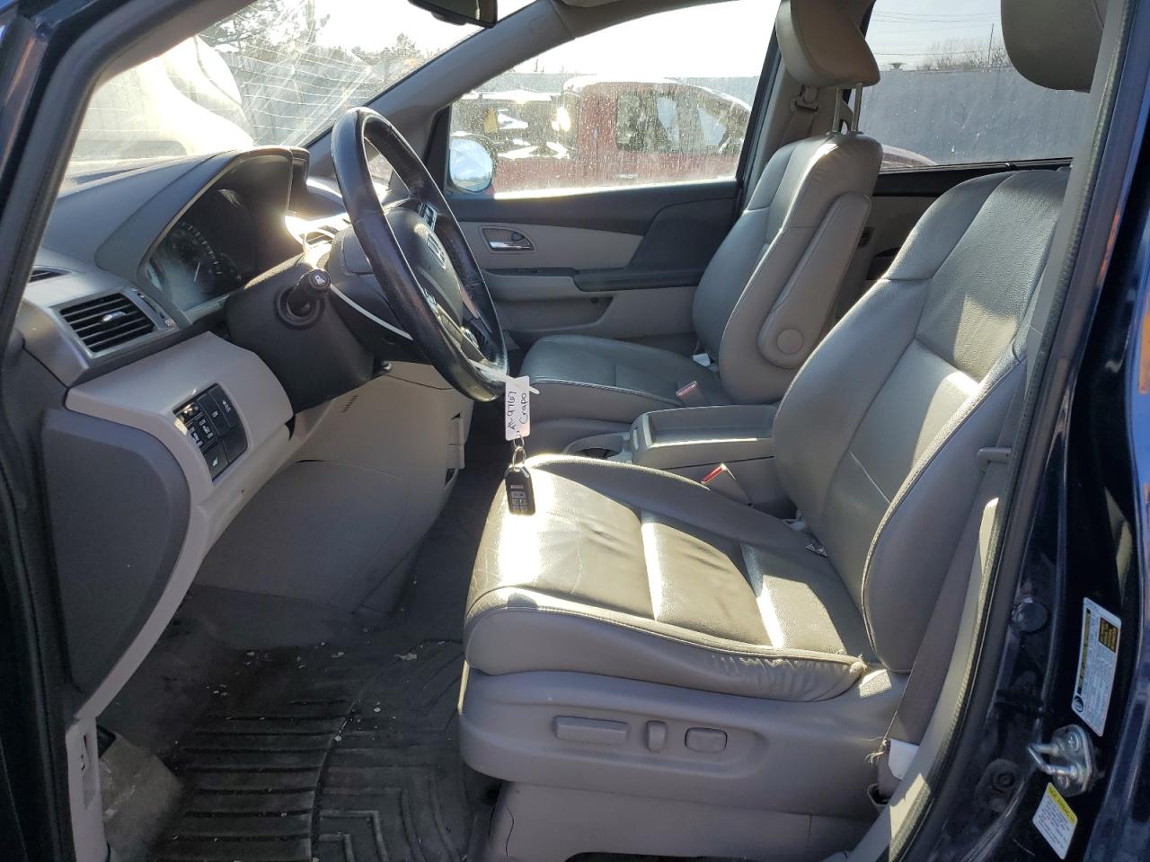 2015 Honda Odyssey VIN 5FNRL5H69FB090277 Copart auction photo, front end / side damage thumbnail 7