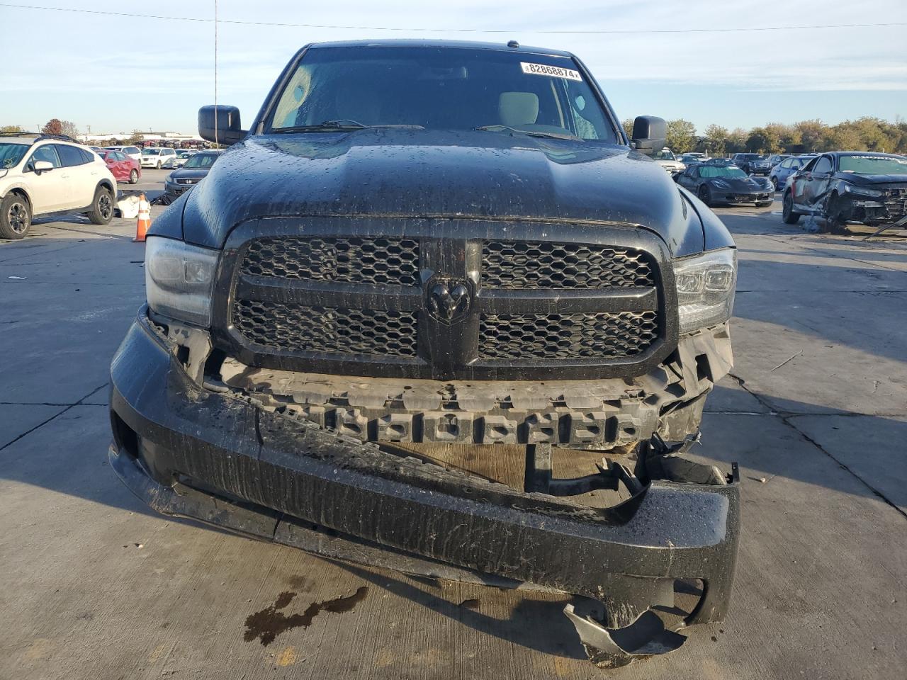 2015 RAM 1500 VIN 3C6JR6ATXFG631047 Copart auction photo, front end damage thumbnail 5
