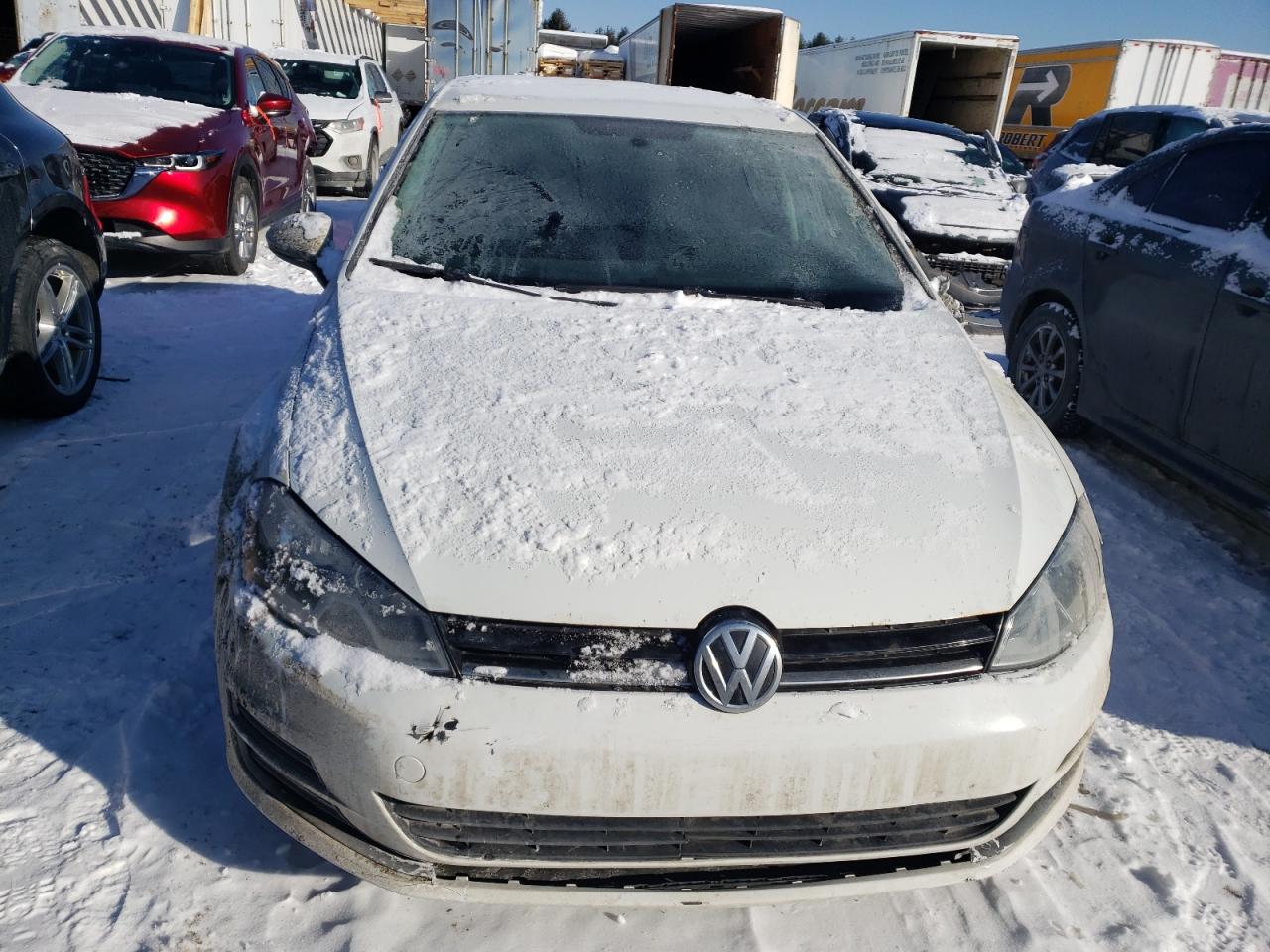 2015 Volkswagen Golf VIN 3VW217AU1FM044334 Copart auction photo, side / front end damage thumbnail 5