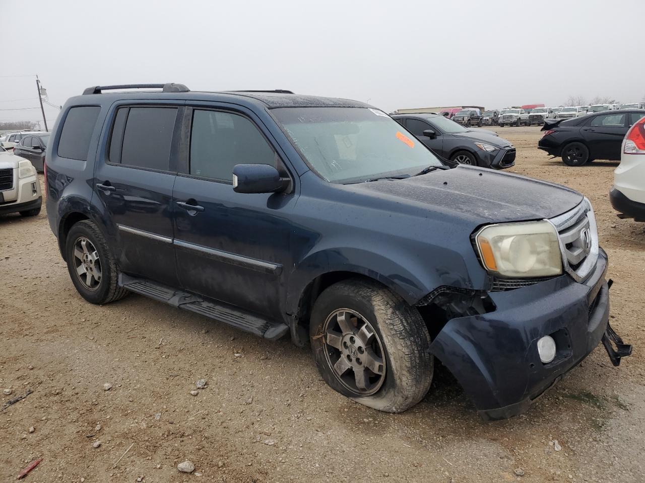 2011 Honda Pilot VIN 5FNYF3H90BB055753 Copart auction photo, front end / side damage thumbnail 4