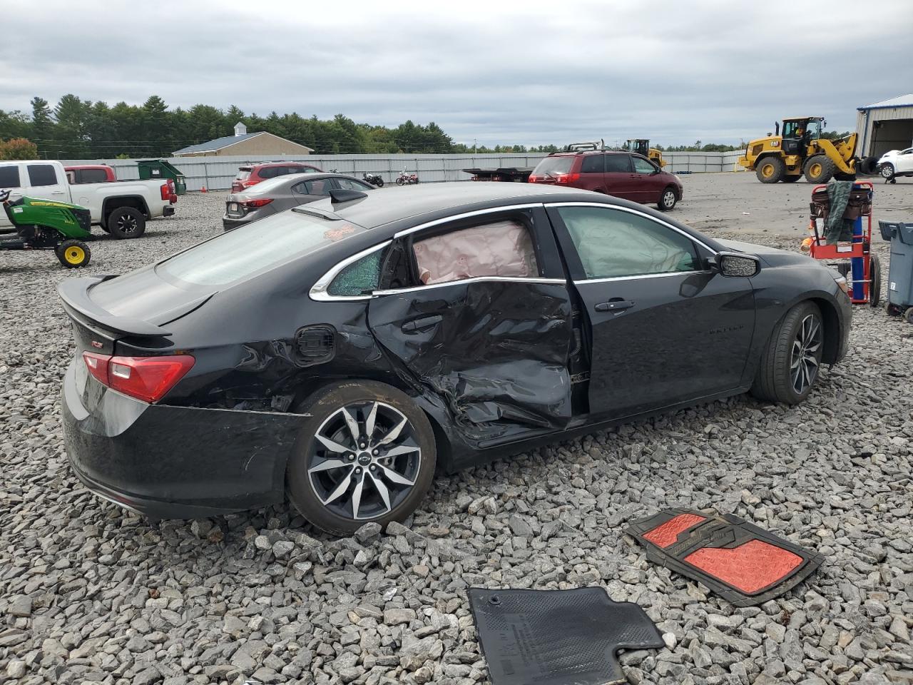 2022 Chevrolet Malibu VIN 1G1ZG5ST9NF202047 Copart auction photo, side / rear end damage thumbnail 3
