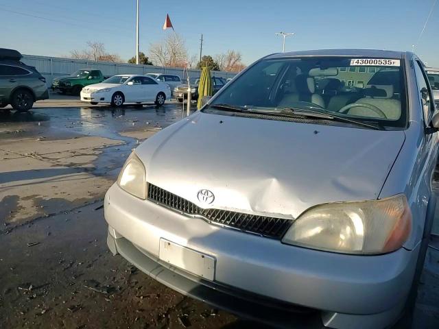 2000 Toyota Echo VIN JTDAT1230Y0089220 Copart auction photo, front end / hail damage thumbnail 13