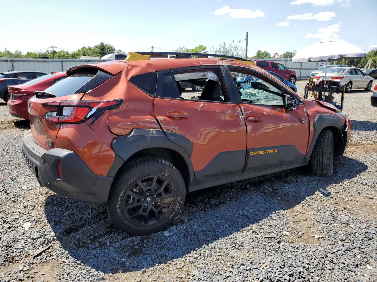 2024 Subaru XV VIN 4S4GUHU63R3757885 Copart auction photo, rollover damage thumbnail 3