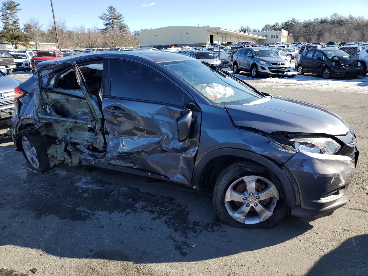 2016 Honda HR-V VIN 3CZRU6H78GM734404 Copart auction photo, all over damage thumbnail 4