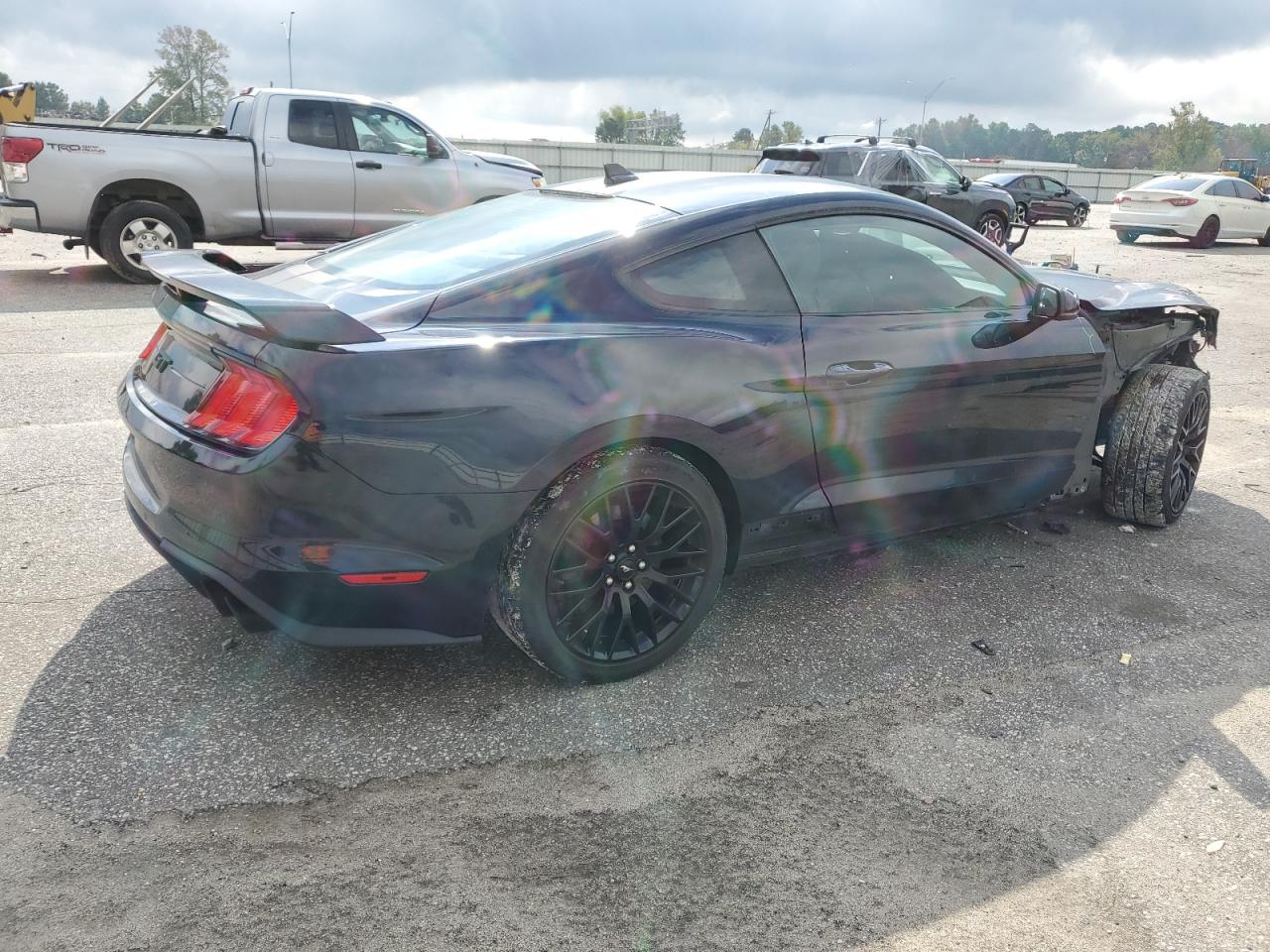 2021 Ford Mustang VIN 1FA6P8CF7M5112684 Copart auction photo, front end damage thumbnail 3