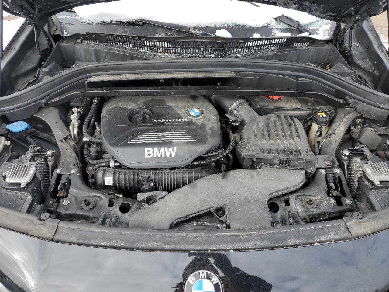 2018 BMW X2 VIN WBXYJ5C36JEF75295 Copart auction photo, top/roof / front end damage thumbnail 12