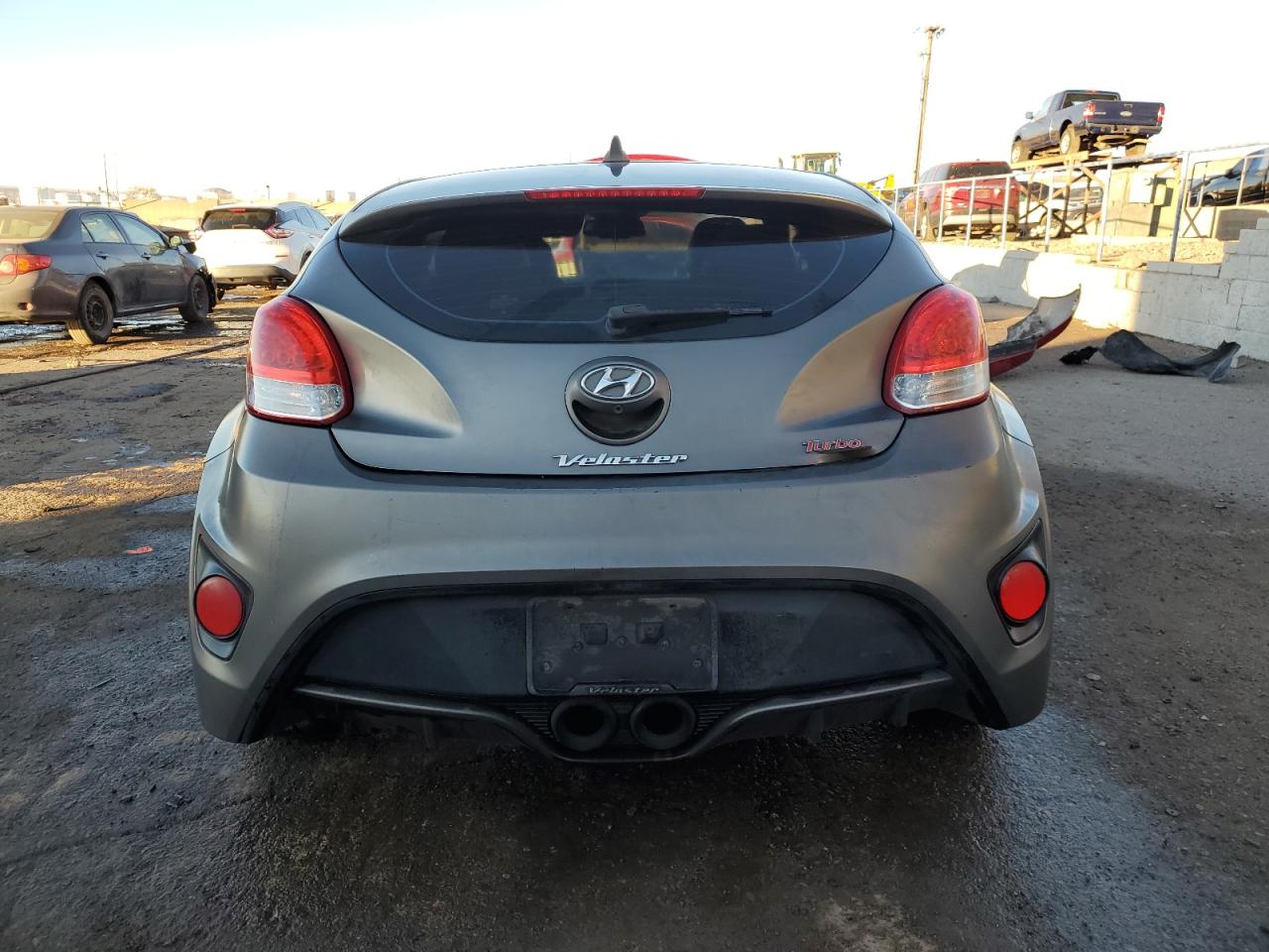 2015 Hyundai Veloster VIN KMHTC6AE9FU223278 Copart auction photo, side damage thumbnail 6