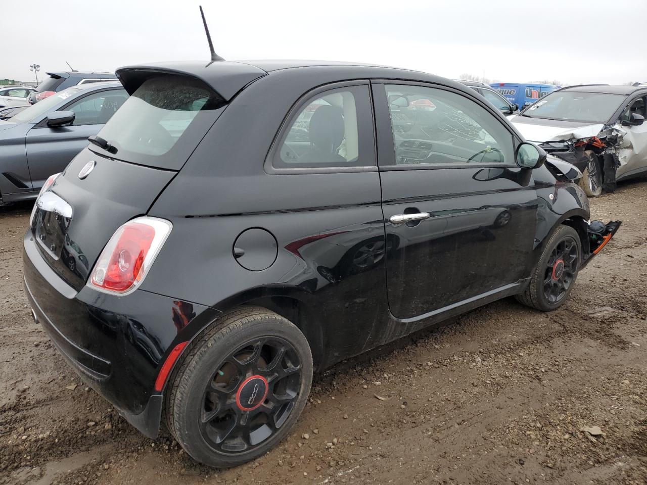2014 Fiat 500 VIN 3C3CFFAR2ET249863 Copart auction photo, front end / minor dent/scratches damage thumbnail 3