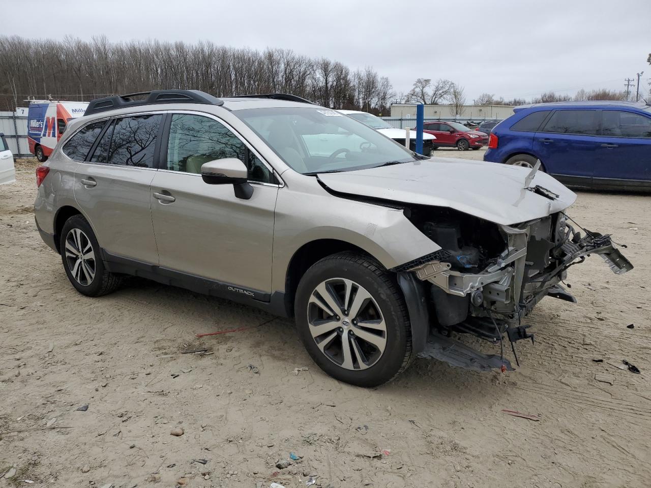 2019 Subaru Outback VIN 4S4BSANC9K3254475 Copart auction photo, front end / minor dent/scratches damage thumbnail 4